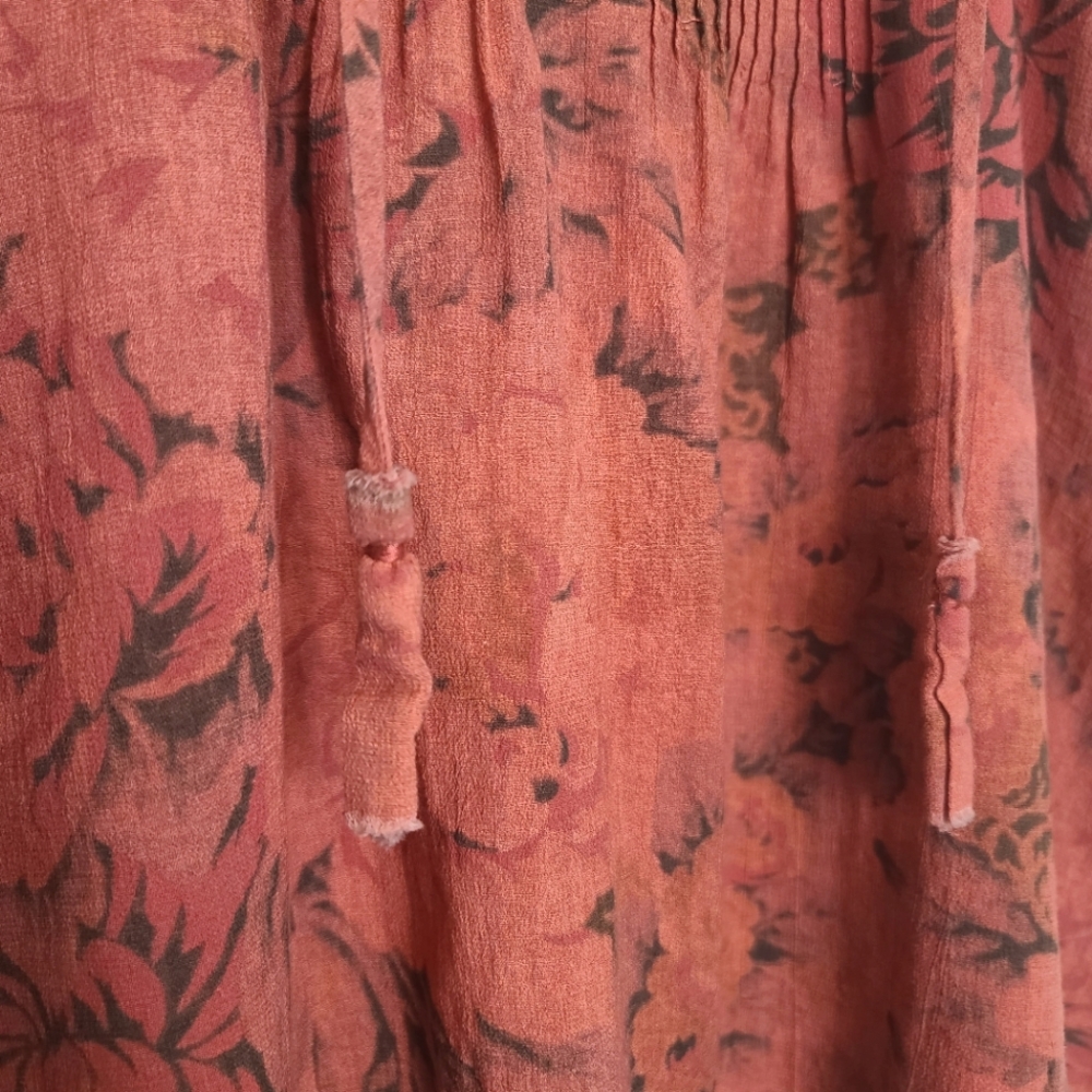 Sea New York Floral Tie Neck Blouse Top Size 8 - Picture 9 of 14